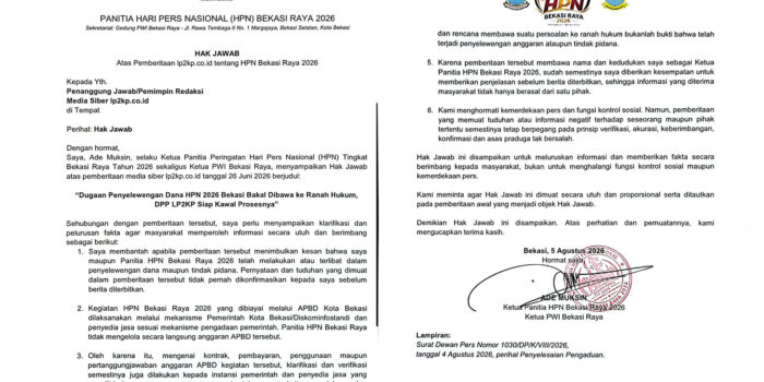 SURAT JAWAB PWI